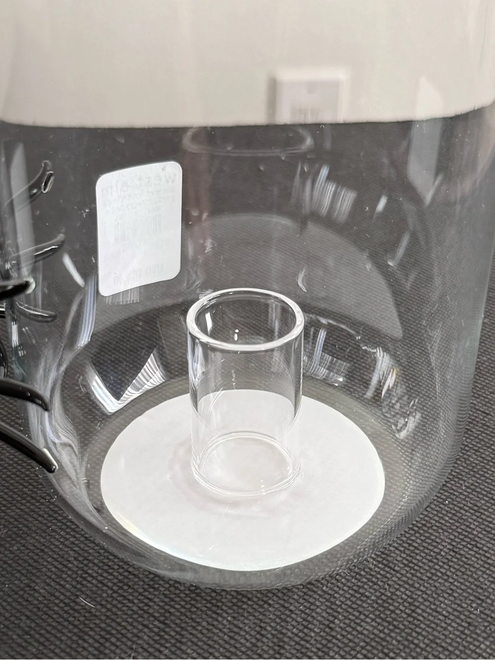 West Elm Glass Spider Taper Hurricane Candleholder